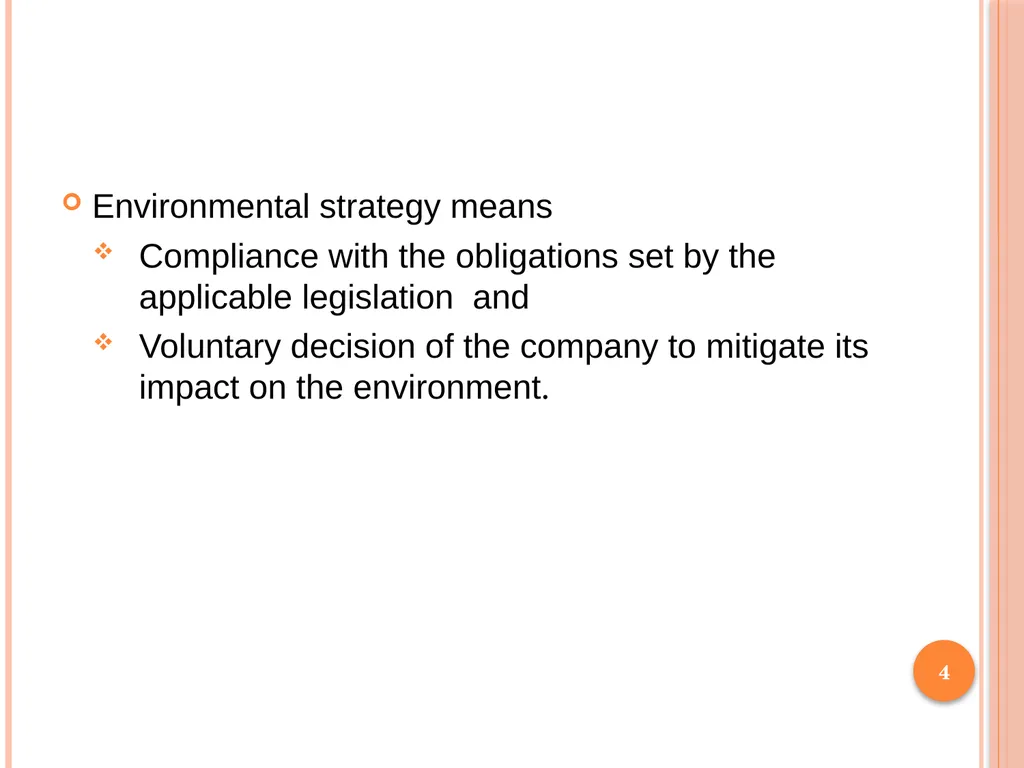 1 SUBJECT: Environmental protection and management - slide 4 of 92