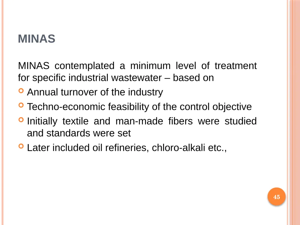 1 SUBJECT: Environmental protection and management - slide 45 of 92