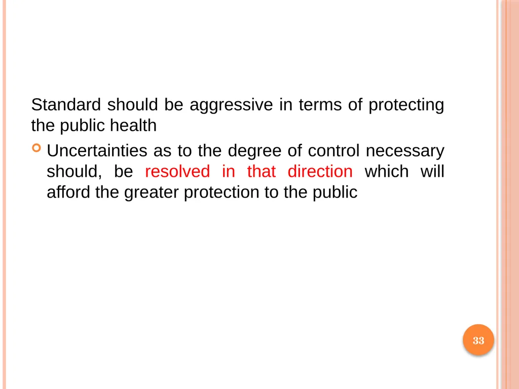 1 SUBJECT: Environmental protection and management - slide 33 of 92