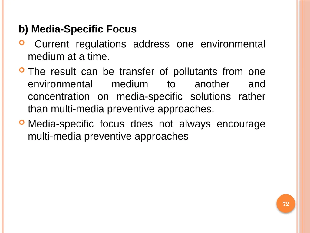 1 SUBJECT: Environmental protection and management - slide 72 of 92