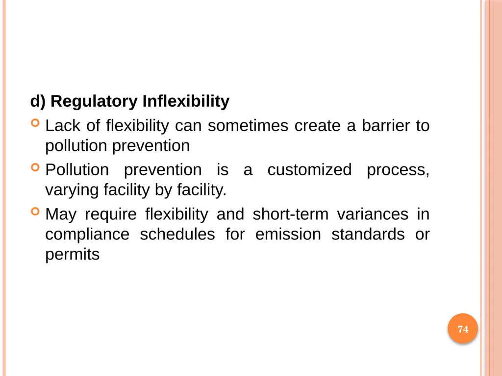 1 SUBJECT: Environmental protection and management - slide 74 of 92