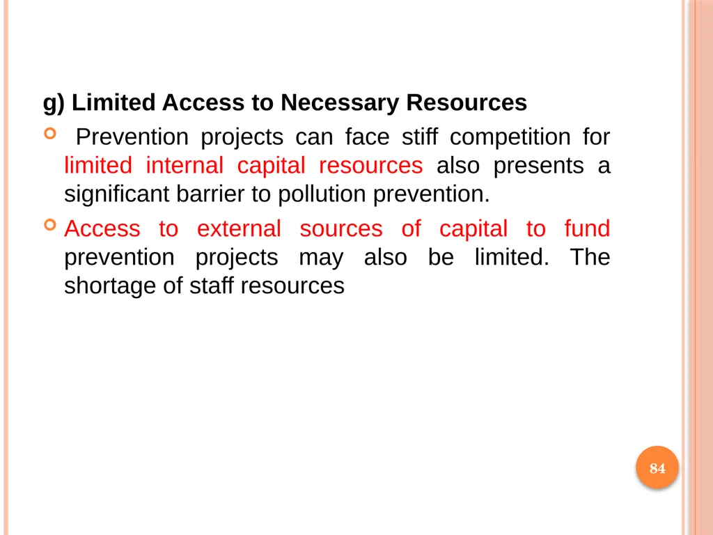 1 SUBJECT: Environmental protection and management - slide 84 of 92