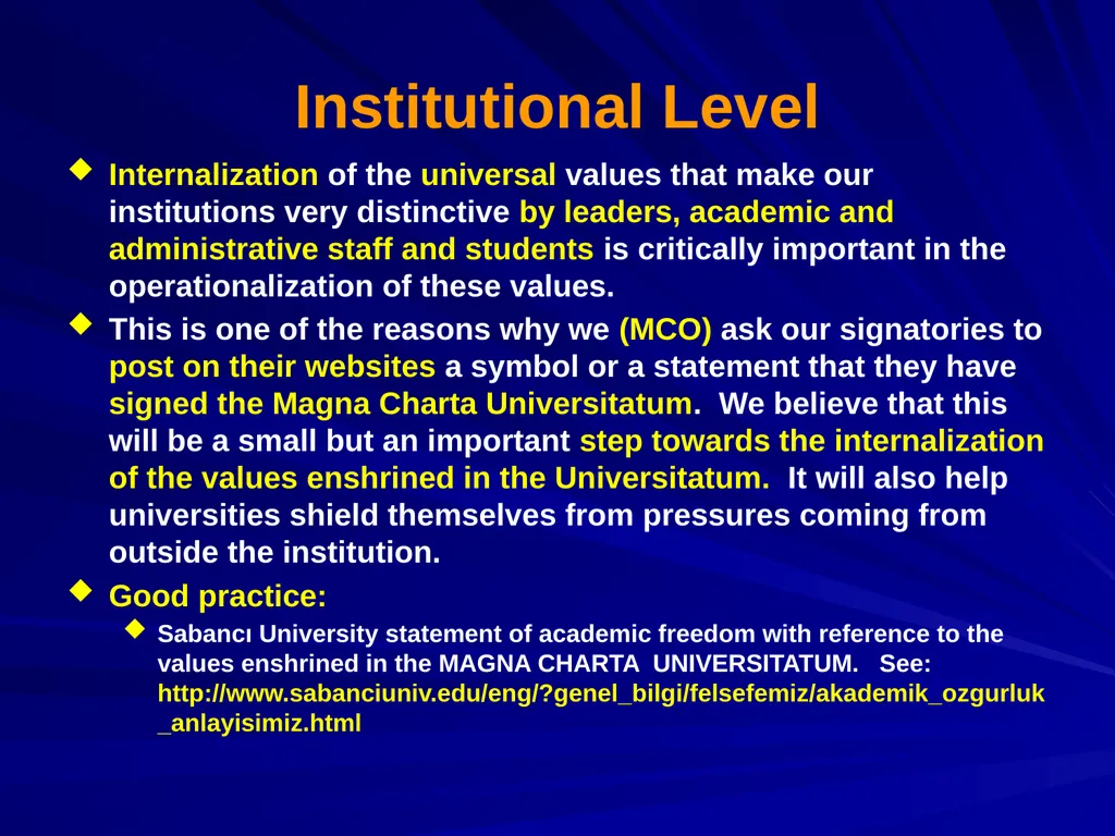 ACADEMIC FREEDOM AND INSTITUTIONAL AUTONOMY: - slide 19 of 24