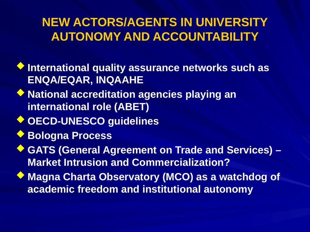 ACADEMIC FREEDOM AND INSTITUTIONAL AUTONOMY: - slide 16 of 24