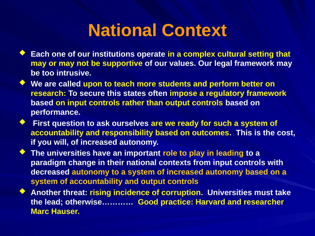 ACADEMIC FREEDOM AND INSTITUTIONAL AUTONOMY: - slide 20 of 24