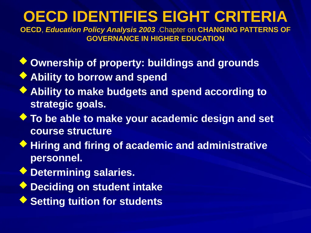 ACADEMIC FREEDOM AND INSTITUTIONAL AUTONOMY: - slide 12 of 24