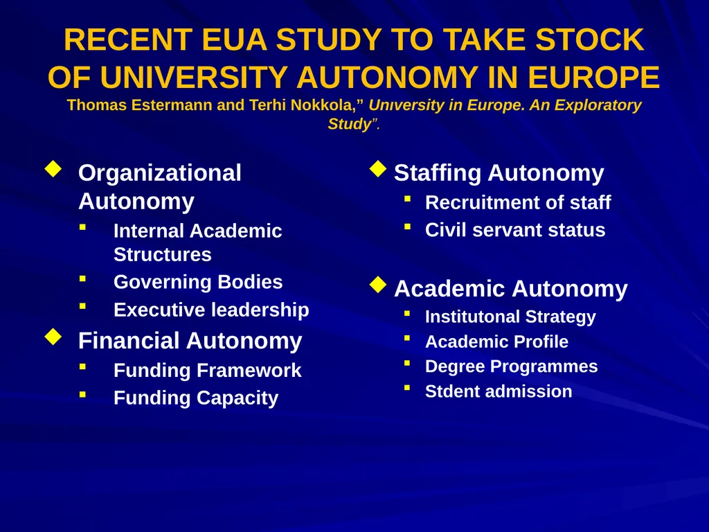 ACADEMIC FREEDOM AND INSTITUTIONAL AUTONOMY: - slide 13 of 24