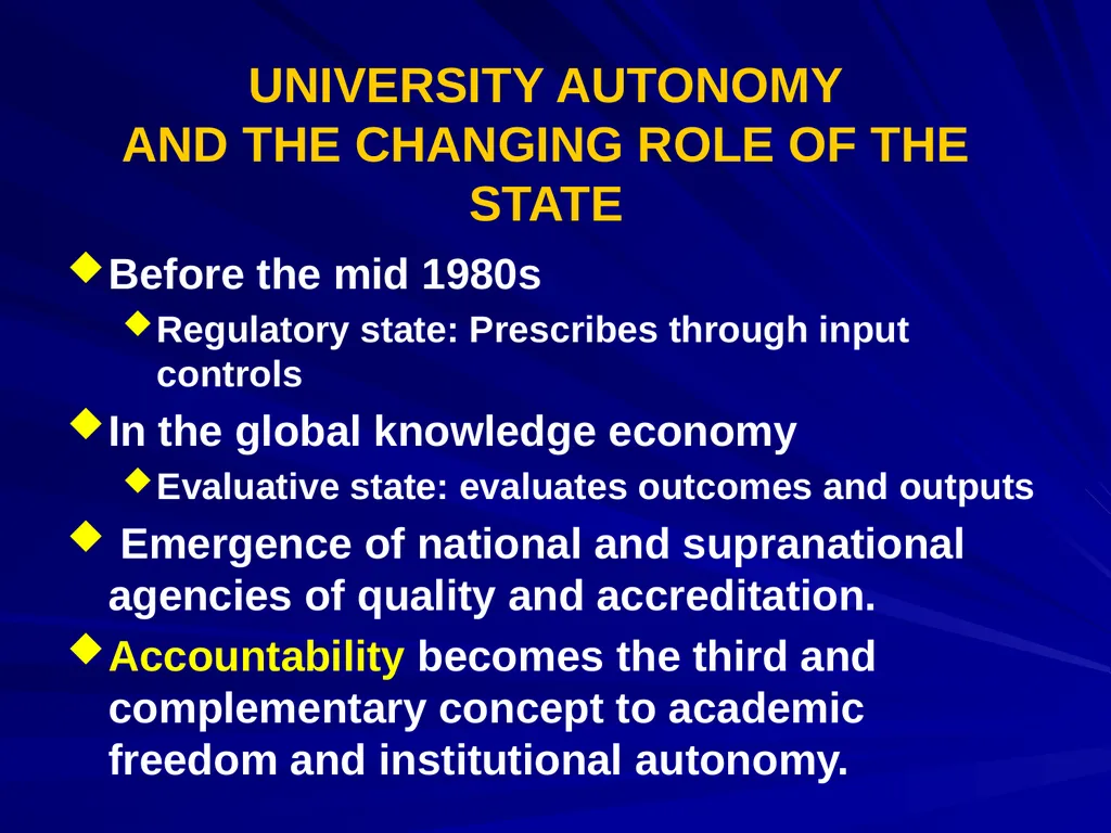 ACADEMIC FREEDOM AND INSTITUTIONAL AUTONOMY: - slide 10 of 24