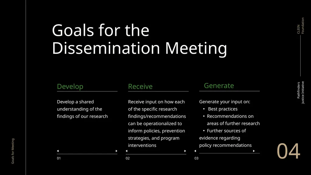 Pathway to Prevention Dissemination Meeting - slide 4 of 40