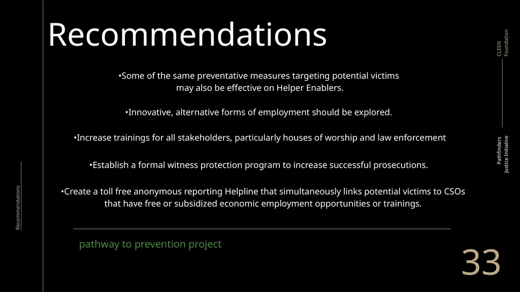 Pathway to Prevention Dissemination Meeting - slide 33 of 40