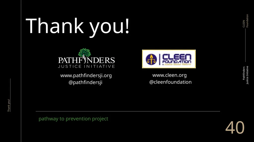 Pathway to Prevention Dissemination Meeting - slide 40 of 40