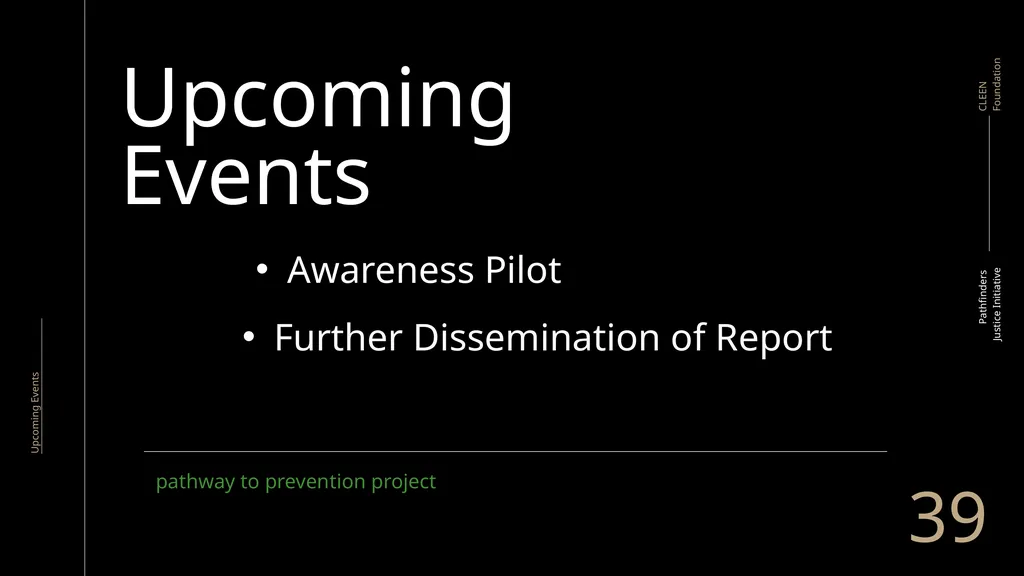 Pathway to Prevention Dissemination Meeting - slide 39 of 40