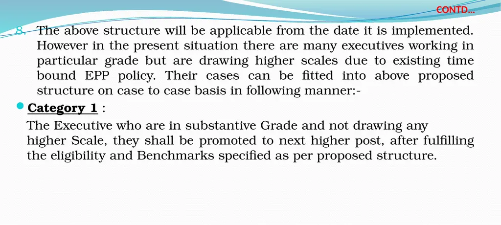 CPSU Cadre Hierarchy PROPOSAL Salient Points while - slide 29 of 37