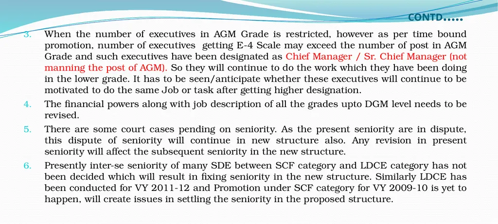 CPSU Cadre Hierarchy PROPOSAL Salient Points while - slide 35 of 37