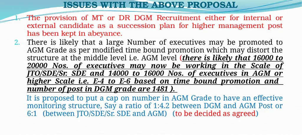 CPSU Cadre Hierarchy PROPOSAL Salient Points while - slide 34 of 37