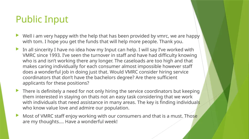 2019 Report, Feedback, and Plan of Correction for - slide 19 of 23