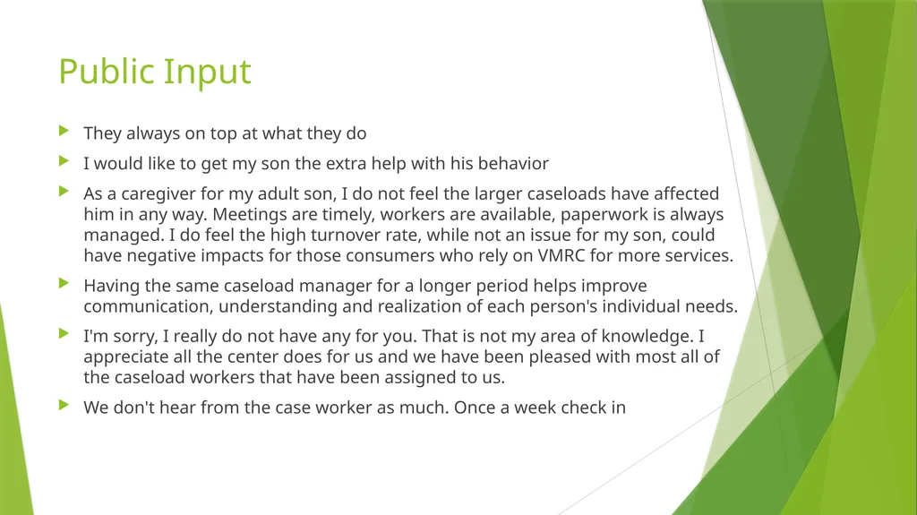 2019 Report, Feedback, and Plan of Correction for - slide 20 of 23