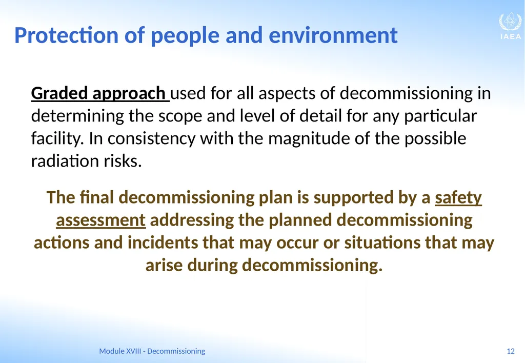 Module XVIII - Decommissioning Ferenc Adorjan - slide 12 of 64