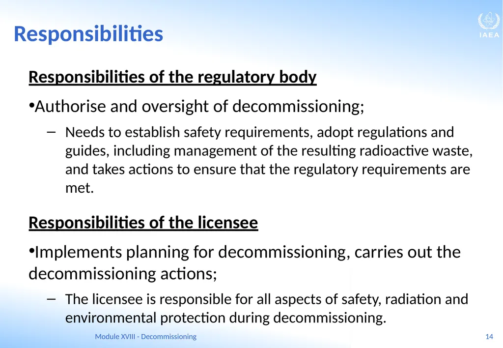 Module XVIII - Decommissioning Ferenc Adorjan - slide 14 of 64