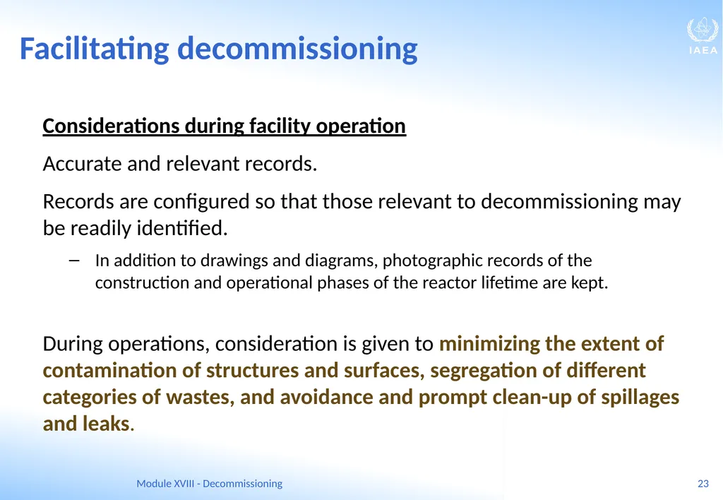 Module XVIII - Decommissioning Ferenc Adorjan - slide 23 of 64