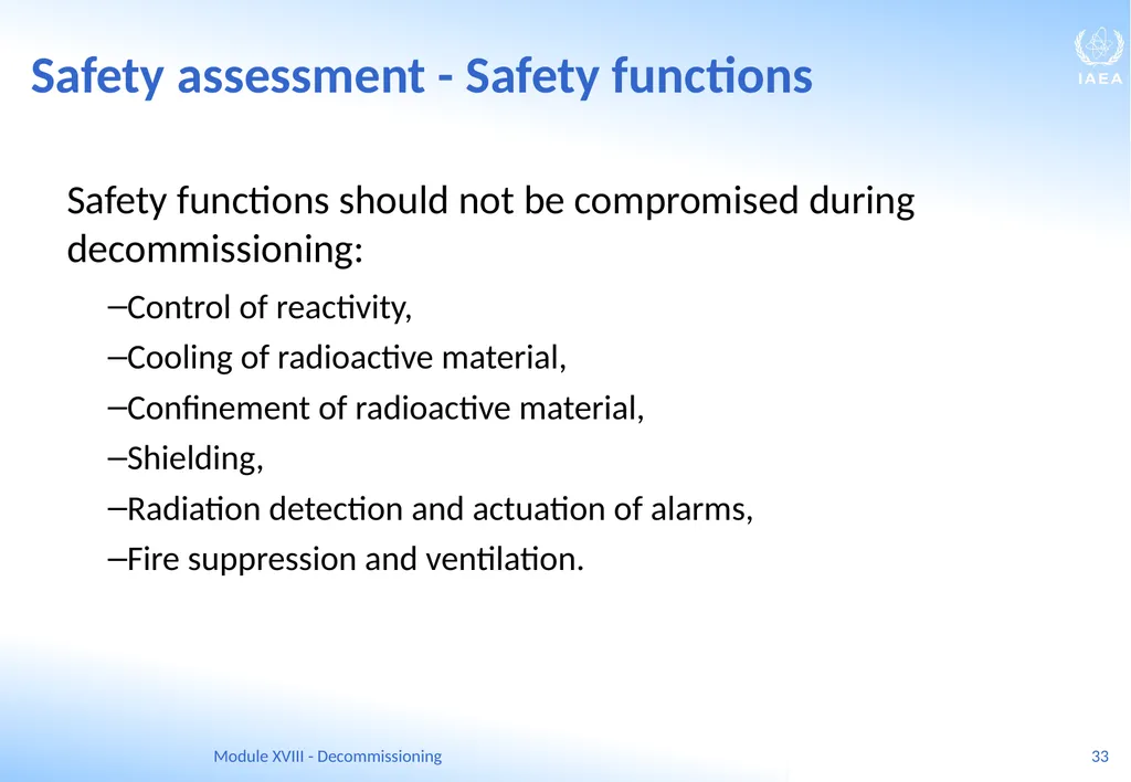 Module XVIII - Decommissioning Ferenc Adorjan - slide 33 of 64