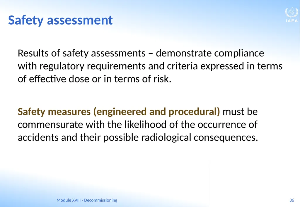 Module XVIII - Decommissioning Ferenc Adorjan - slide 36 of 64
