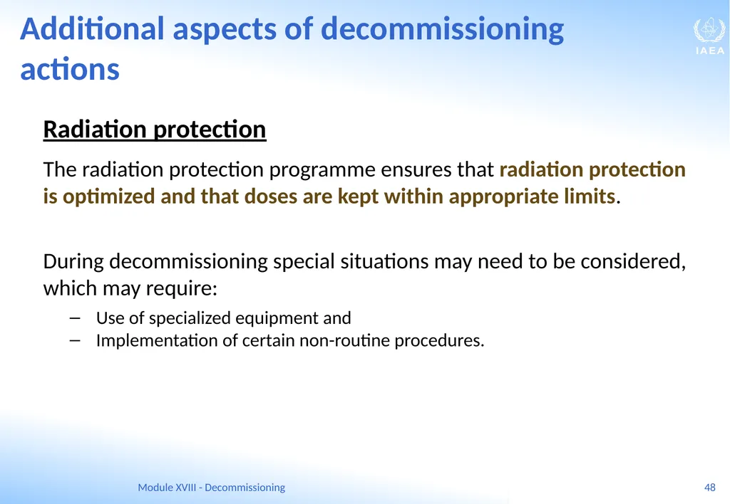 Module XVIII - Decommissioning Ferenc Adorjan - slide 48 of 64