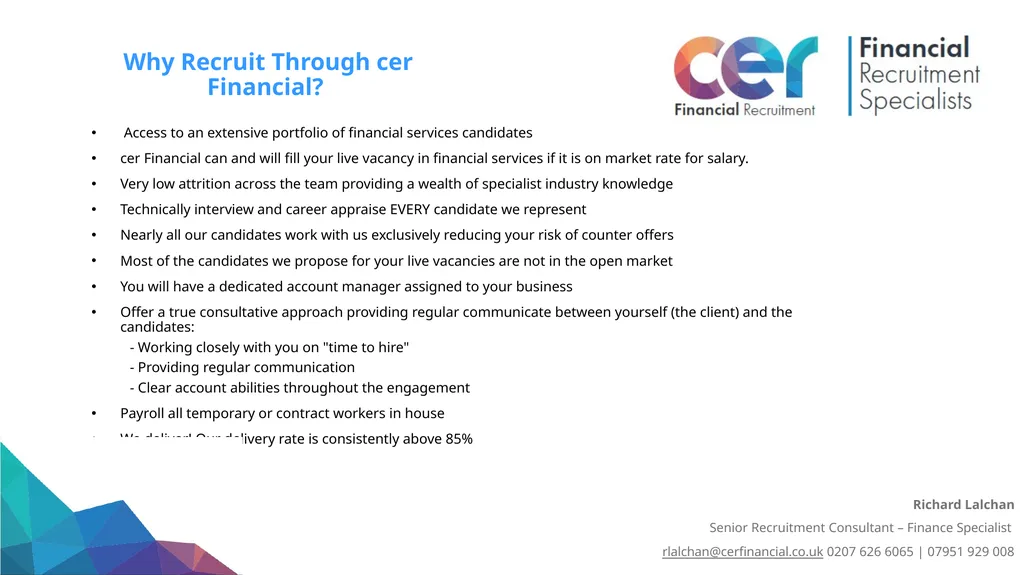 Our Mission "To exceed the expectations of clients - slide 5 of 6