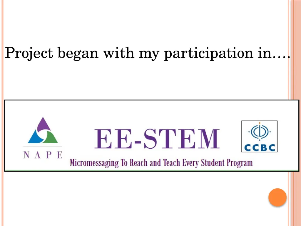 Educator’s Equity in STEM: A Plan to Recruit - slide 5 of 35