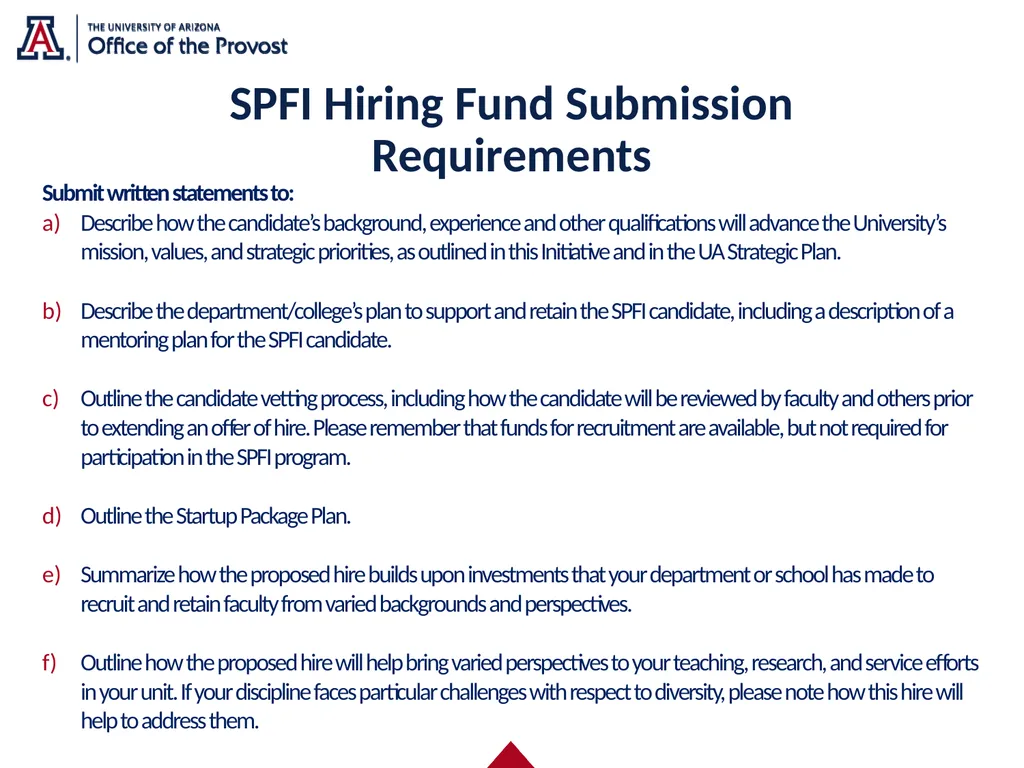 Strategic Priorities Faculty Initiative (SPFI) - slide 17 of 23