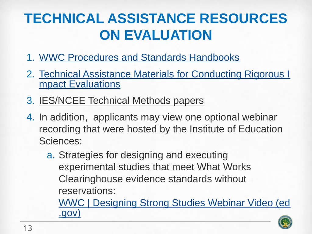 Education Innovation and Research (EIR) Mid-Phase - slide 13 of 19