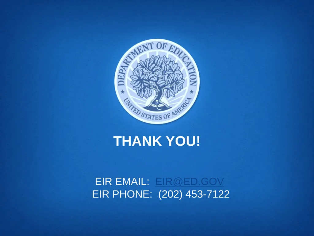 Education Innovation and Research (EIR) Mid-Phase - slide 19 of 19