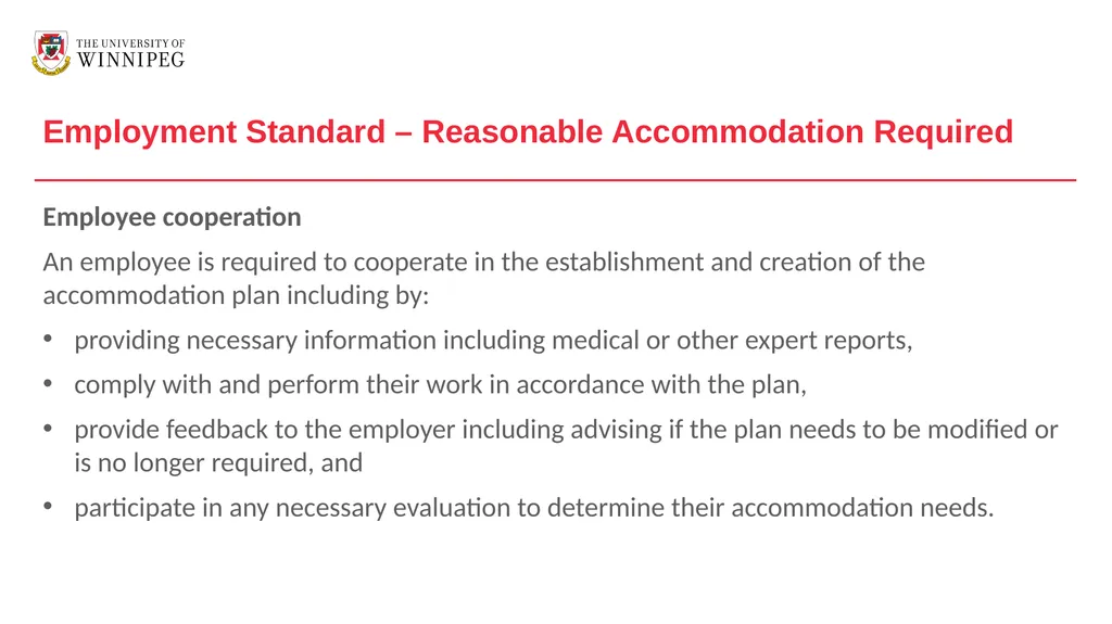 AMA Employment Standard Module 1 – Introduction - slide 21 of 58