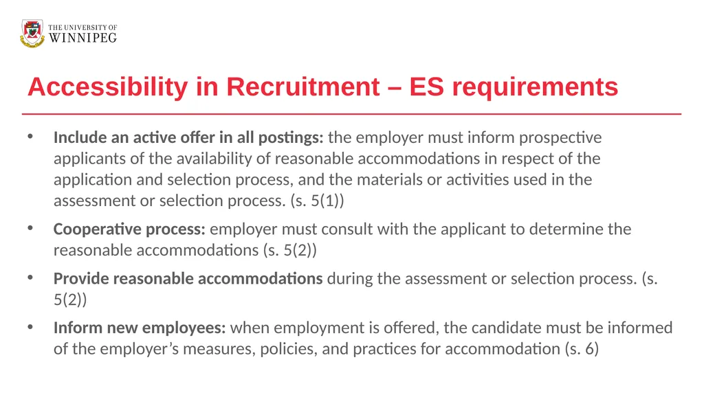 AMA Employment Standard Module 1 – Introduction - slide 33 of 58
