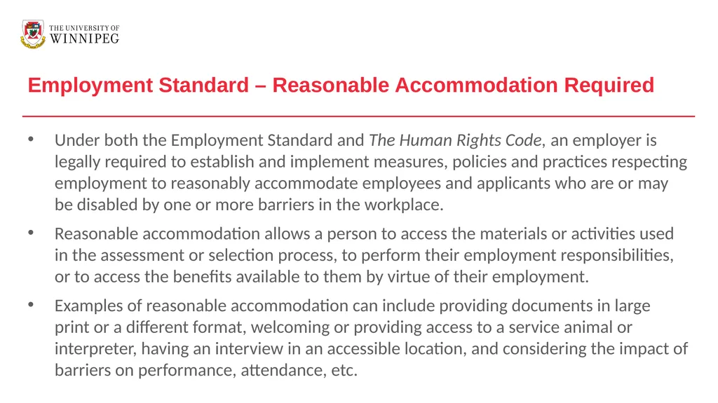 AMA Employment Standard Module 1 – Introduction - slide 16 of 58