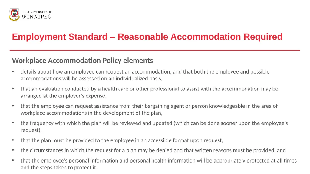 AMA Employment Standard Module 1 – Introduction - slide 19 of 58