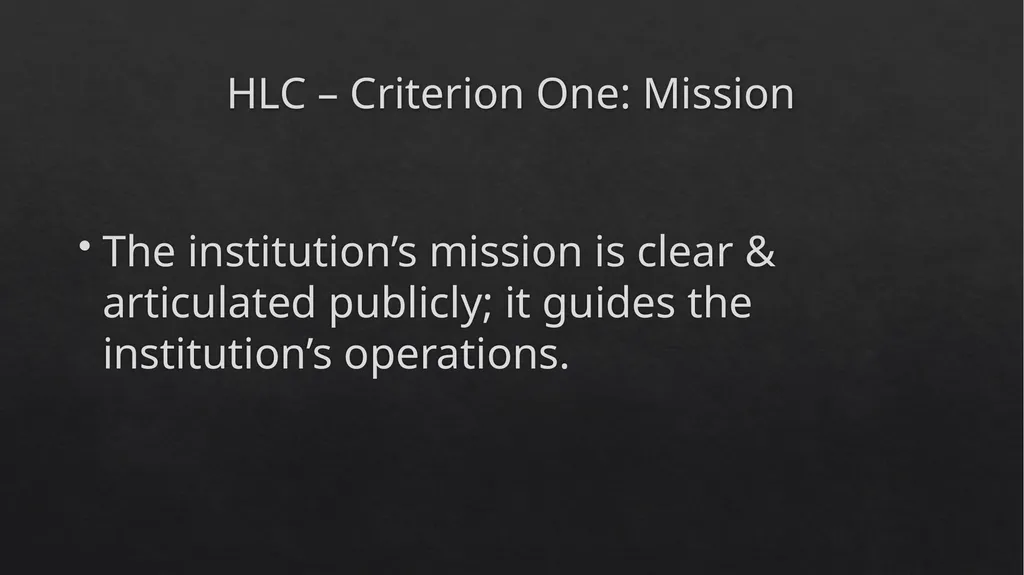 Higher Learning Commission Accreditation Briefing - slide 11 of 15