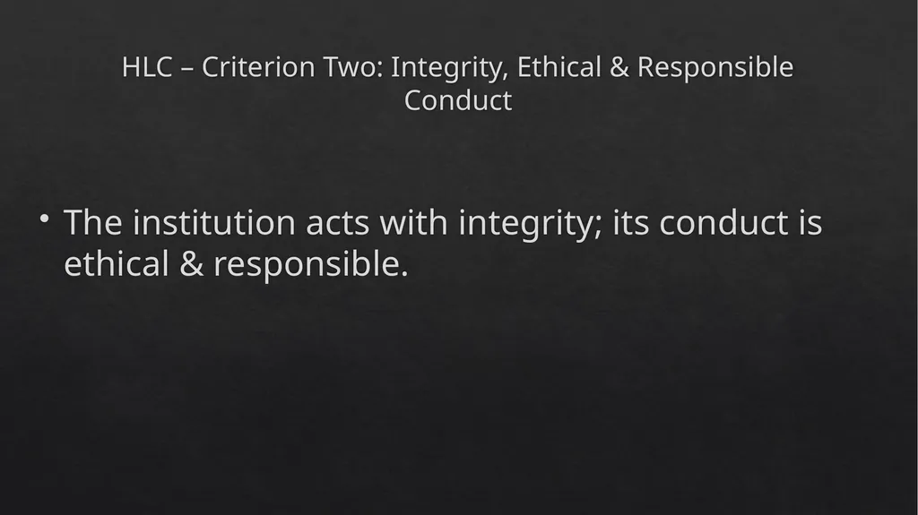 Higher Learning Commission Accreditation Briefing - slide 12 of 15