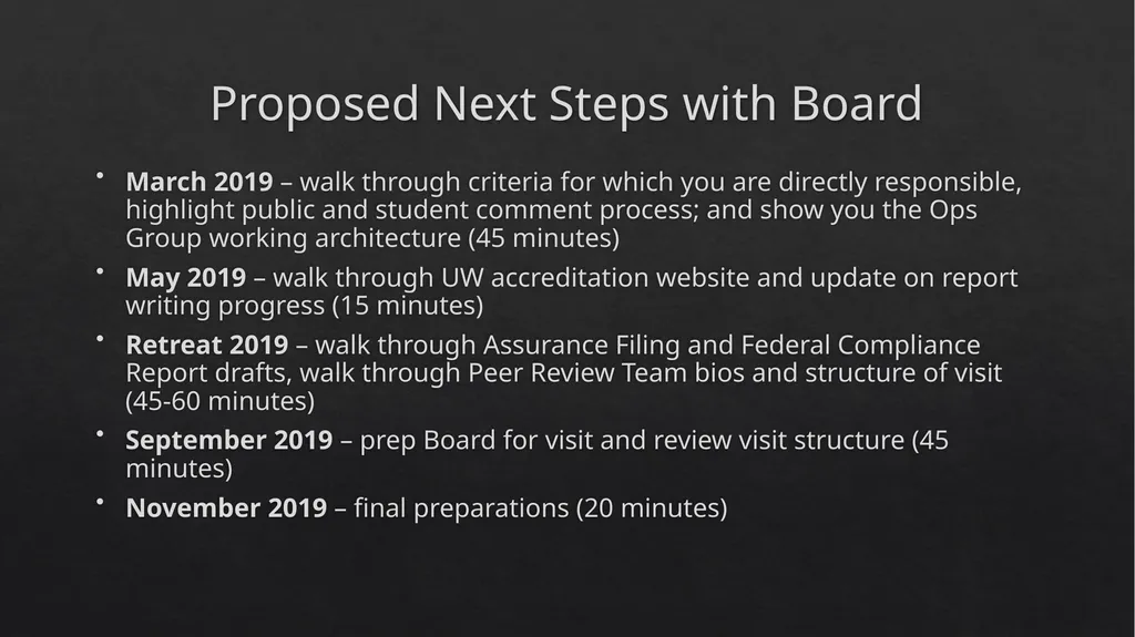 Higher Learning Commission Accreditation Briefing - slide 8 of 15