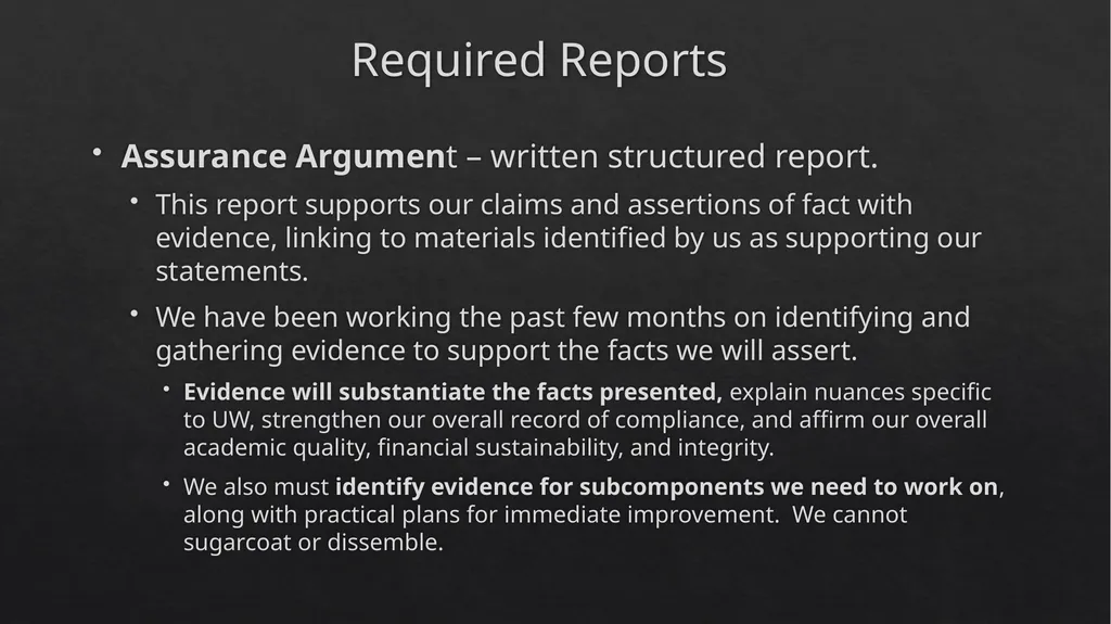 Higher Learning Commission Accreditation Briefing - slide 5 of 15