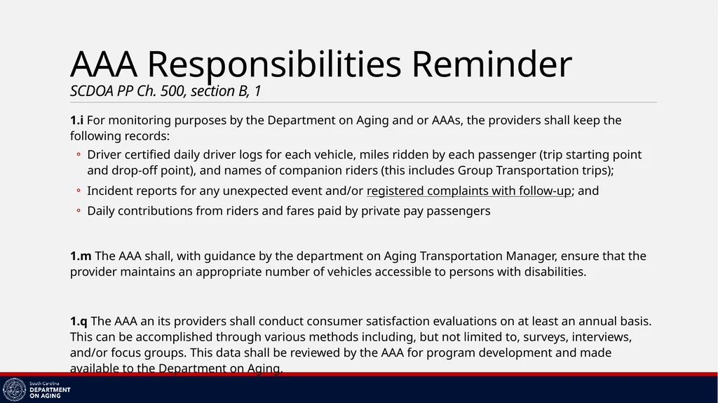 AAA Transportation Training Megan Johnson – Title - slide 18 of 38