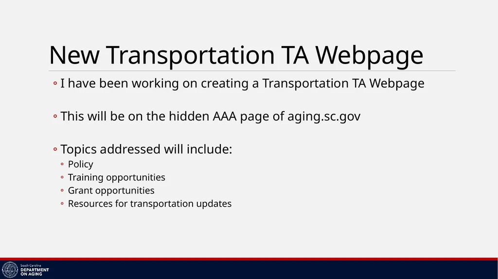 AAA Transportation Training Megan Johnson – Title - slide 27 of 38