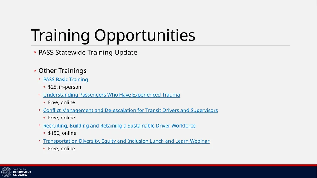AAA Transportation Training Megan Johnson – Title - slide 26 of 38