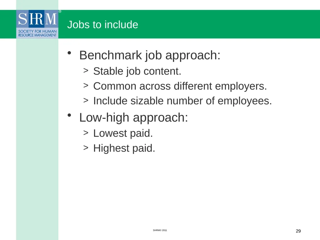 Managing a Salary Survey Project Patricia A. - slide 29 of 47