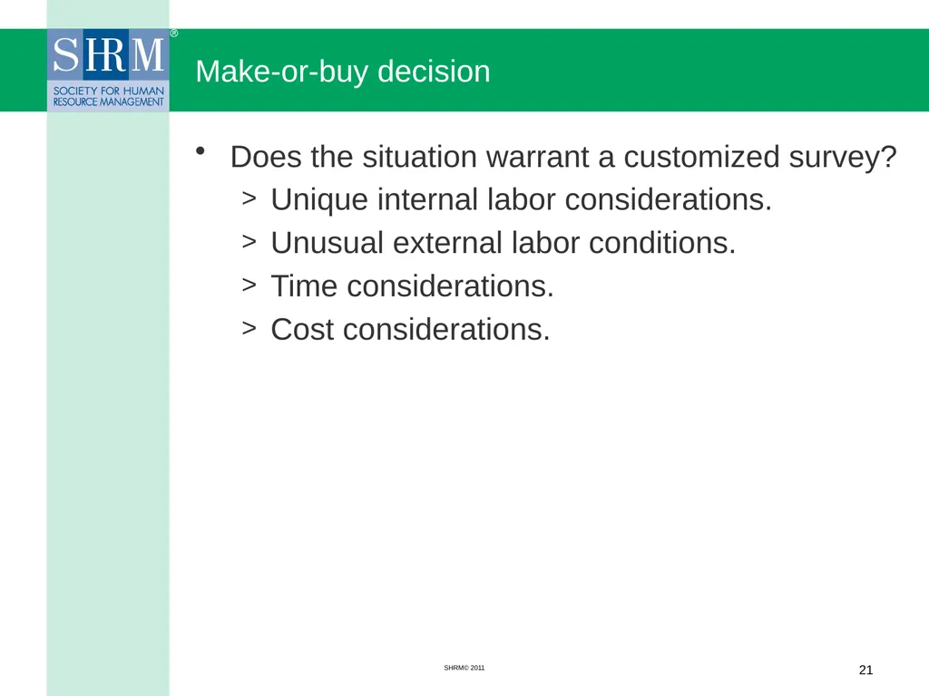 Managing a Salary Survey Project Patricia A. - slide 21 of 47