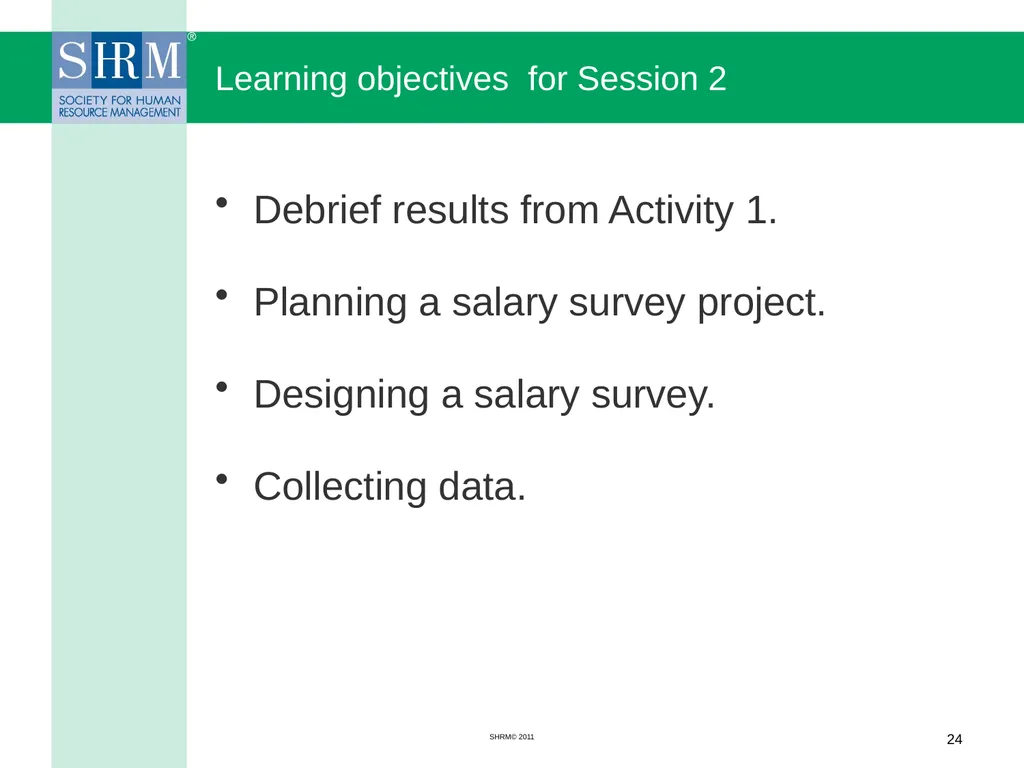 Managing a Salary Survey Project Patricia A. - slide 24 of 47