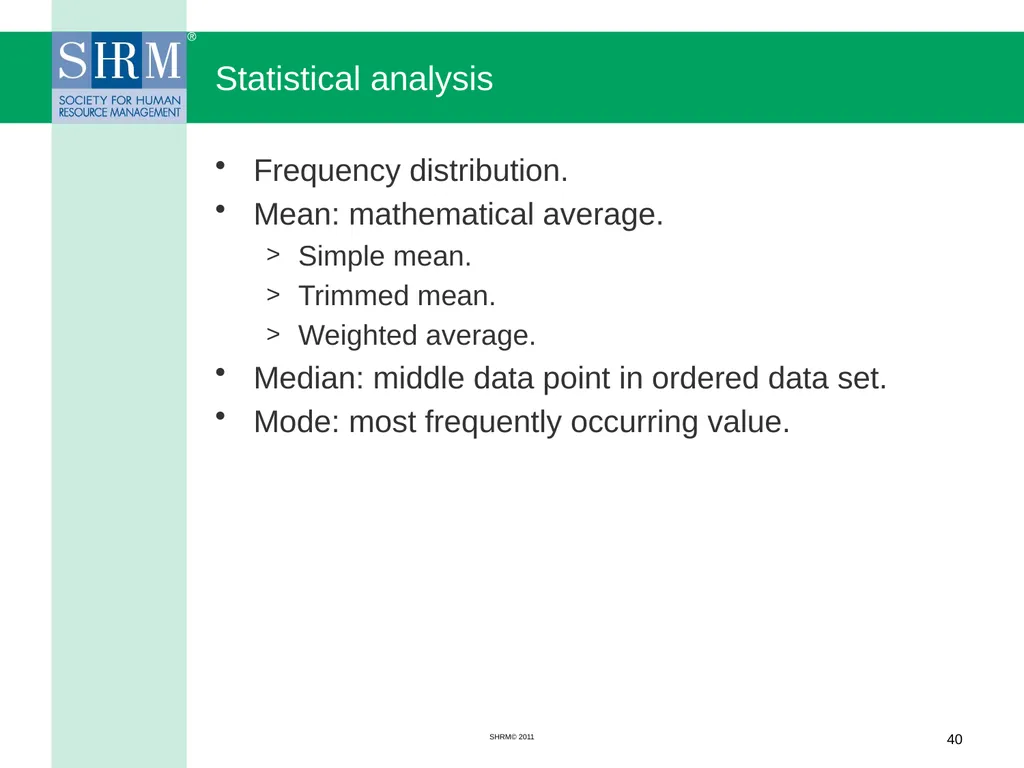 Managing a Salary Survey Project Patricia A. - slide 40 of 47