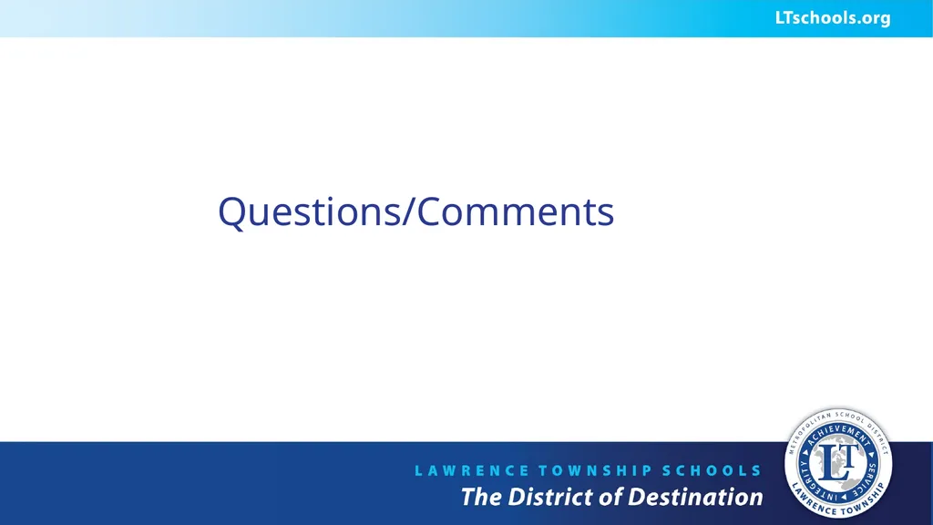 UPDATE 2016 -2020 STRATEGIC PLAN FOR THE MSD OF - slide 15 of 15