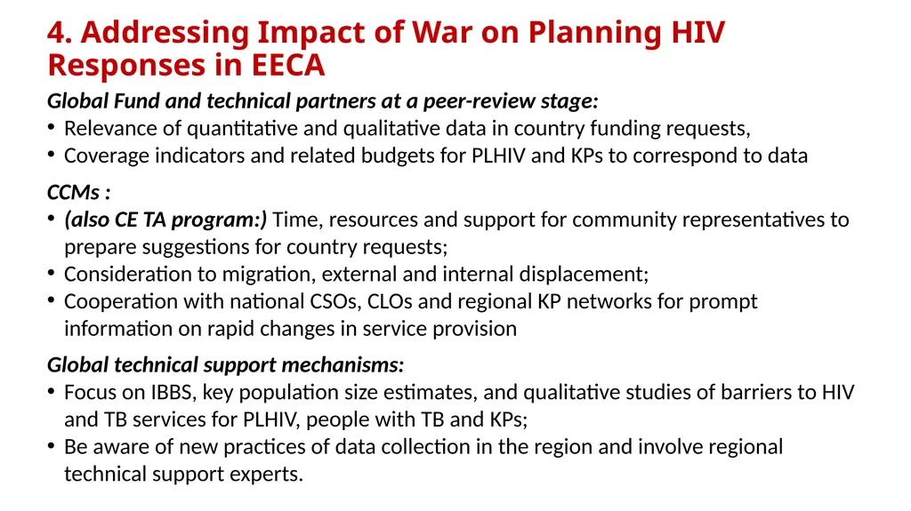 Community Recommendations to the Global Fund - slide 6 of 9