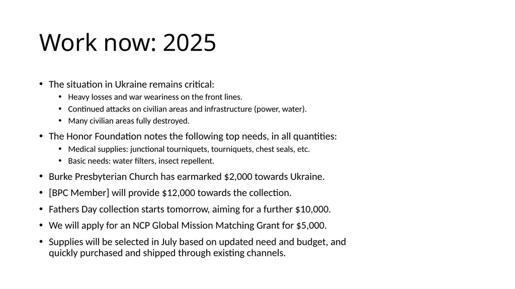 Burke Presbyterian and the Honor Foundation - slide 10 of 10